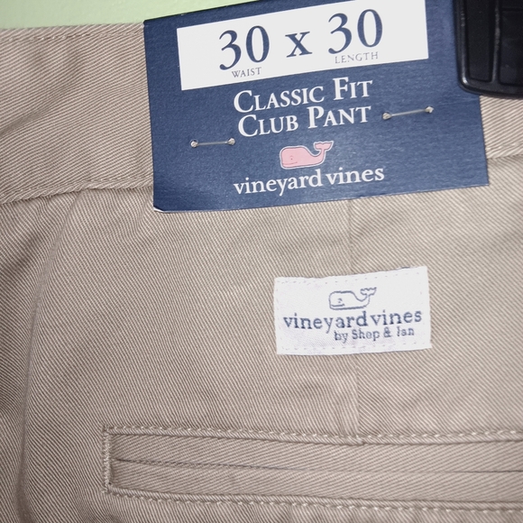 New Men's Vineyard Vines Khaki Pants - Picture 4 of 7